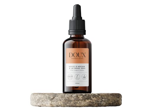 Huile d'Argan à la Rose 3 en 1